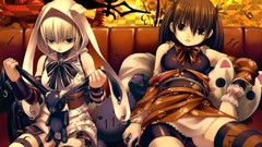 Gothic Anime striped legwear