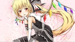 Gothic Anime vampire blush touhou flandre scarlet upscaled