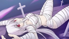 Gothic Anime white hair red eyes lie drawings anime girls