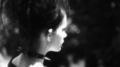 Gothic black and white woman