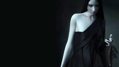 Gothic black and white woman