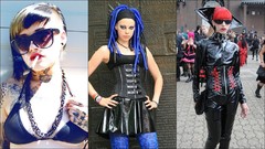 Gothic cyber cosplay