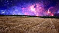 Gothic fields outer space Photo manipulation
