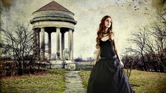 Gothic gazebo redheads artwork