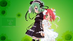 Gothic green hair lolicon