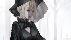 Gothic hats saber blondes fate stay night fate series Saber 