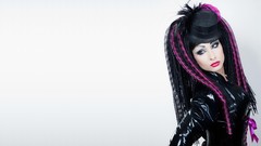 Gothic latex cyber gothic dress Sinteque