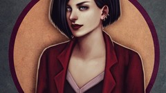 Gothic woman cartoons Daria brunettes artwork Jane Lane