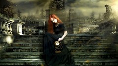 Gothic woman clocks