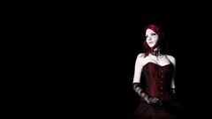 Gothic woman redheads