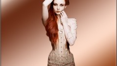 Gothic woman redheads