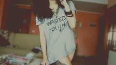 Gothic woman tattoos brunettes