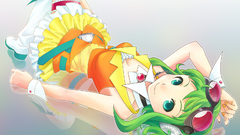 Gradient background headphones boots