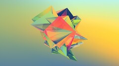 gradient geometry colorful Simple Background Facets digital art