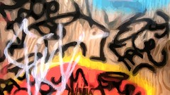 Graffiti abstract drawings artwork