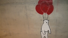 Graffiti Balloons Polar Bears