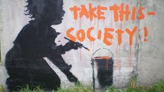 Graffiti banksy