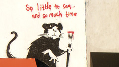 Graffiti banksy street art