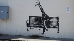 Graffiti banksy street art