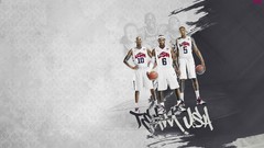 Graffiti basketball Dream Team USA nba lebron james kobe bryant 
