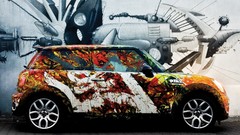 Graffiti cars mini artwork