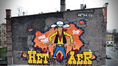 Graffiti Characters Lucky Luke street art 0700 team Franek 