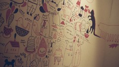 Graffiti drawings artwork wall painting