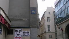 Graffiti Invader (artist) obey