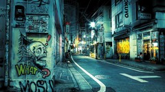 Graffiti Japan Tokyo urban cityscapes streetscape