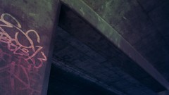 Graffiti modern concrete architecture urban