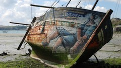Graffiti old Boats Beaches