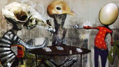 Graffiti paintings spray paint artwork