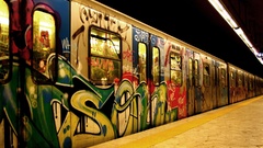 Graffiti Rome subway