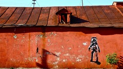 Graffiti Russia Ekaterinburg buildings cityscapes