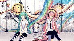 Graffiti sleeping plush stockings hatsune miku vocaloid 