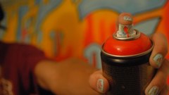 Graffiti spray paint nail