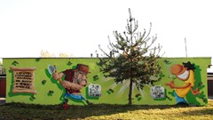 Graffiti street art 0700 team Szwedzki