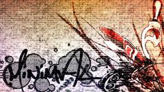 Graffiti street art brick