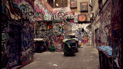 Graffiti urban artwork