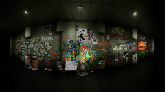 Graffiti urban lonely