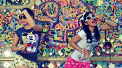 Graffiti woman brunettes