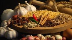 Grain spices garlic