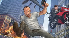Grand theft auto artwork video games grand theft auto v