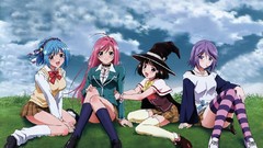 Grass Anime school uniforms rosario to vampire shirayuki mizore 