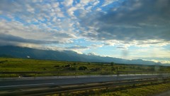 Grass asphalt roads croatia skies