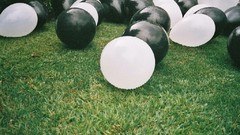 Grass balls black and white