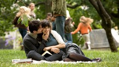 Grass Books couple sitting kissing brunettes joseph 
