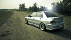 Grass cars vehicles mitsubishi lancer Mitsubishi Evo Mitsubishi 