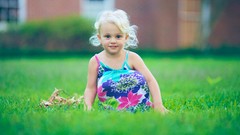 Grass Green children happy