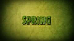 Grass Green spring Typography philosophy